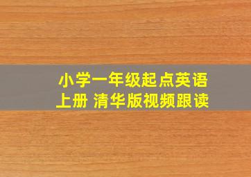 小学一年级起点英语上册 清华版视频跟读